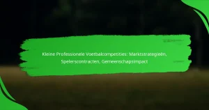 Kleine Professionele Voetbalcompetities: Marktstrategieën, Spelerscontracten, Gemeenschapsimpact
