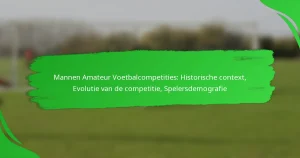 Mannen Amateur Voetbalcompetities: Historische context, Evolutie van de competitie, Spelersdemografie